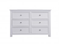 Sweet Dreams Lewis White 6 Drawer Chest Thumbnail