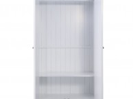 Sweet Dreams Lewis White With Grey Stripes 2 Door Wardrobe Thumbnail