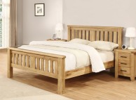 Sweet Dreams Lawrence 5ft Kingsize Solid Oak Bed Frame Thumbnail