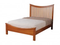 Sweet Dreams Spruce 5ft Kingsize Wooden Bed Frame In Wild Cherry Thumbnail