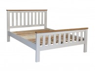 Sweet Dreams Cooper 5ft Kingsize Grey And Oak Wooden Bed Frame Thumbnail