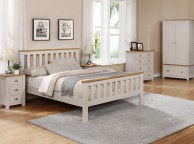 Sweet Dreams Cooper Pale Grey And Oak 2 Door Wardrobe Thumbnail