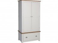 Sweet Dreams Cooper Pale Grey And Oak 2 Door Wardrobe Thumbnail