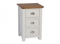 Sweet Dreams Cooper Pale Grey And Oak 3 Drawer Bedside Thumbnail