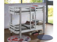 Sweet Dreams Trendy Bunk Bed In White And Grey Thumbnail