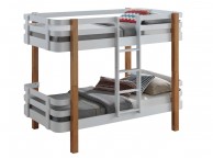 Sweet Dreams Trendy Bunk Bed In White And Oak Thumbnail