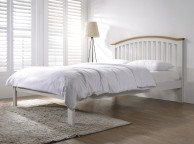 Flintshire Leeswood 5ft Kingsize Grey And Oak Finish Bed Thumbnail