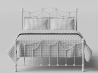 OBC Carie 4ft 6 Double Glossy Ivory Low Footend Metal Bed Frame Thumbnail