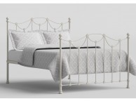 OBC Carie 5ft Kingsize Glossy Ivory Metal Headboard Thumbnail