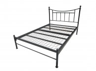 Metal Beds Bristol 4ft6 Double Black Gloss Metal Bed Frame Thumbnail