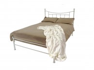 Metal Beds Bristol 4ft Small Double Ivory Metal Bed Frame Thumbnail