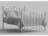 OBC Clarina 4ft 6 Double Ivory Metal Bed Frame Thumbnail