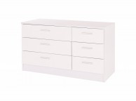 GFW Ottawa 3 Plus 3 Drawer Chest In White Thumbnail