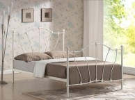 Time Living Hoxton 5ft Kingsize Ivory Metal Bed Frame Thumbnail