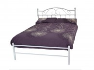 Metal Beds Sussex 4ft6 Double White Metal Bed Frame Thumbnail