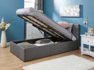 GFW End Lift Ottoman 3ft Single Grey Fabric Bed Frame Thumbnail