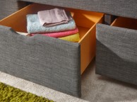 GFW Koln 5ft Kingsize Grey Fabric Storage Bed Thumbnail
