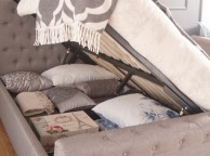 GFW Layla 5ft Kingsize Silver Fabric Ottoman Bed Frame Thumbnail