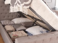 GFW Layla 5ft Kingsize Silver Fabric Ottoman Bed Frame Thumbnail