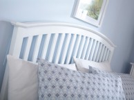 GFW Madrid 4ft Small Double White Wooden Bed Frame Thumbnail