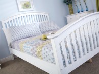 GFW Madrid 5ft Kingsize White Wooden Bed Frame Thumbnail