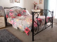 GFW Panache Crystal 4ft6 Double Black Metal Bed Frame Thumbnail