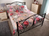 GFW Panache Crystal 4ft6 Double Black Metal Bed Frame Thumbnail