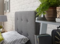 GFW Ashbourne 3ft Single Dark Grey Fabric Bed Frame Thumbnail