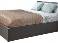 GFW Side Lift Ottoman 4ft Small Double Grey Fabric Bed Frame Thumbnail