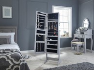 GFW Amore Mirror Jewellery Armoire With LED In Grey Thumbnail