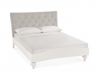 Bentley Designs Montreux Soft Grey And Diamond Stitch Upholstered 4ft6 Double Bed Frame Thumbnail