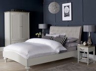 Bentley Designs Montreux Soft Grey And Diamond Stitch Upholstered 4ft6 Double Bed Frame Thumbnail