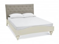 Bentley Designs Montreux Antique White And Diamond Stitch Upholstered 5ft Kingsize Bed Frame Thumbnail