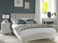 Bentley Designs Montreux Soft Grey And Vertical Stitch Upholstered 5ft Kingsize Bed Frame Thumbnail