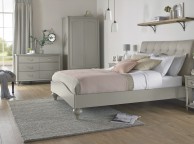 Bentley Designs Montreux Urban Grey And Vertical Stitch Upholstered 5ft Kingsize Bed Frame Thumbnail