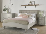 Bentley Designs Montreux Urban Grey And Vertical Stitch Upholstered 4ft6 Double Bed Frame Thumbnail