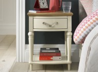 Bentley Designs Montreux Antique White And Pale Oak 1 Drawer Bedside Thumbnail