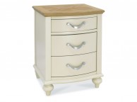 Bentley Designs Montreux Antique White And Pale Oak 3 Drawer Bedside Thumbnail