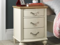 Bentley Designs Montreux Antique White And Pale Oak 3 Drawer Bedside Thumbnail