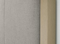 Bentley Designs Turin Aged Oak And Fabric 4ft6 Double Bed Frame Thumbnail