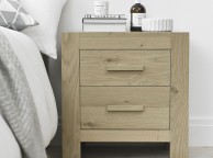 Bentley Designs Turin Aged Oak 2 Drawer Bedside Thumbnail