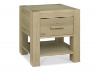 Bentley Designs Turin Aged Oak 1 Drawer Bedside Thumbnail