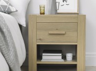 Bentley Designs Turin Aged Oak 1 Drawer Bedside Thumbnail
