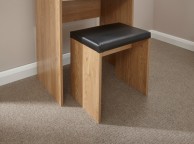 GFW Compact Dressing Table And Stool In Oak Thumbnail