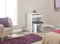 GFW Compact Dressing Table And Stool In White Thumbnail