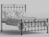 OBC Edwardian 5ft Kingsize Satin Black Metal Headboard Thumbnail