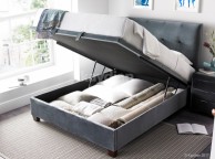 Kaydian Walkworth 5ft Kingsize Cliffe Velvet Fabric Ottoman Storage Bed Thumbnail