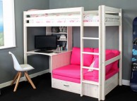 Thuka Hit 7 Childrens High Sleeper Bed With Desk And Chairbed Thumbnail