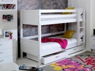 Thuka Nordic Bunk Bed 2 With Grooved White End Panels And Drawers Thumbnail