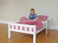 Kidsaw Starter Junior Wooden Bed Frame Bundle - Pink Thumbnail